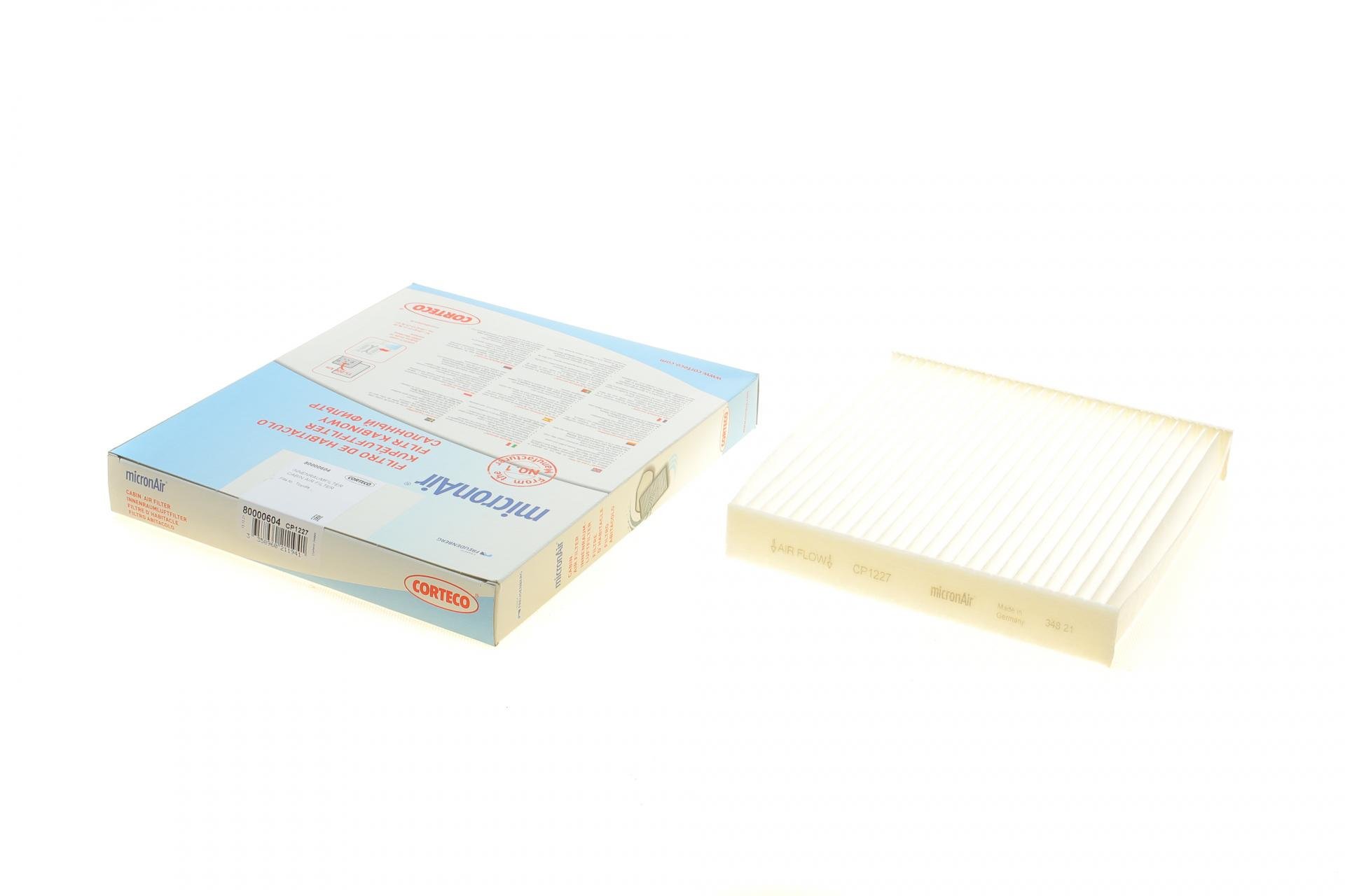 Фильтр салона CORTECO для Toyota/Lexus/Subaru 00- (80000604)