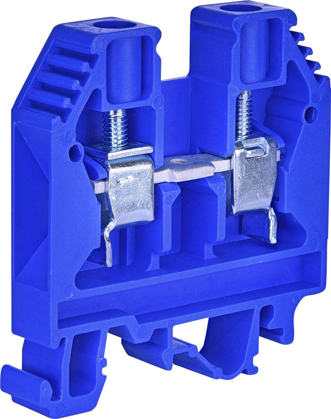 Клема гвинтова-нейтральна ETI VS 10 PA N 10 мм2 Синій (3901102)
