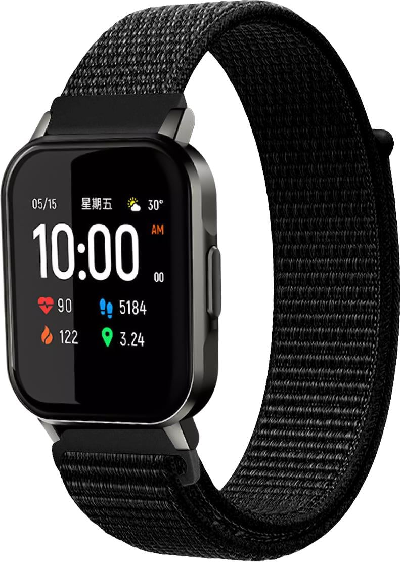 Ремінець нейлоновий Sport Loop для Haylou Smart Watch 2 LS02 Black (15120-2B)