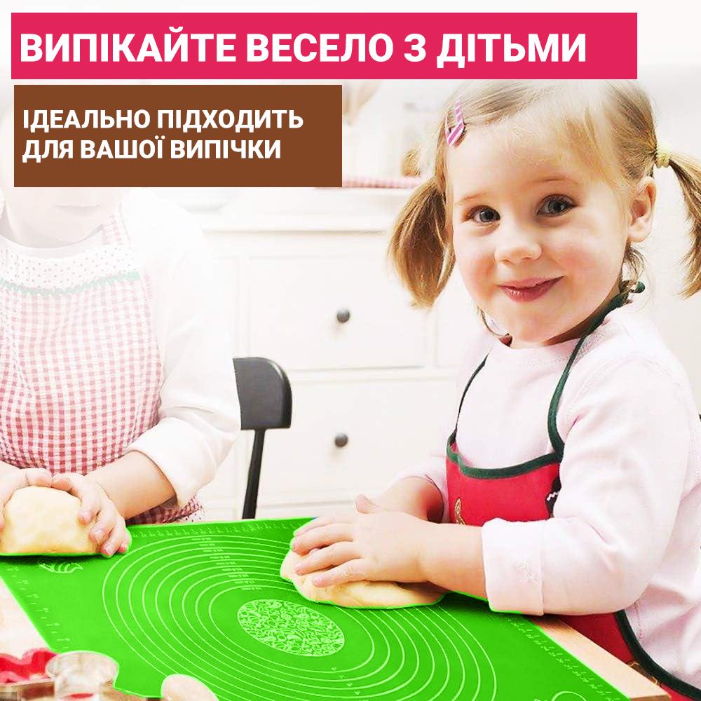 Коврик силиконовый 35х25 см для раскатки теста (1648313566) - фото 3 Коврик силиконовый 35х25 см для раскатки теста (1648313566) - фото 3