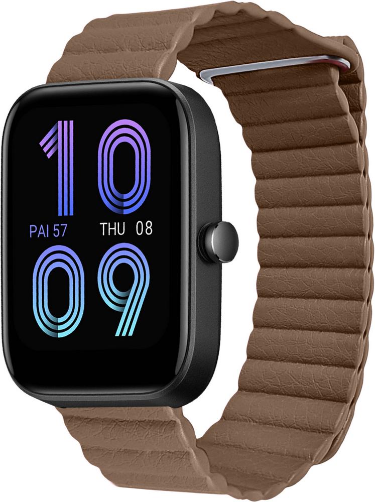 Ремешок кожаный Genis для Amazfit Bip 3 Brown (28054-30)