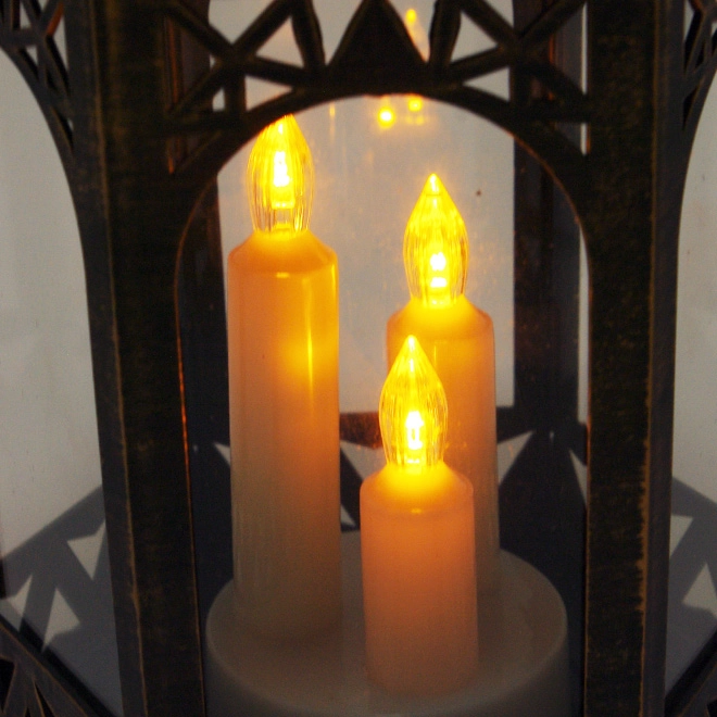 Свічник-ліхтар з 3 свічками LED OR-PL6047A Чорний з золотом (45470) - фото 3 Свічник-ліхтар з 3 свічками LED OR-PL6047A Чорний з золотом (45470) - фото 3