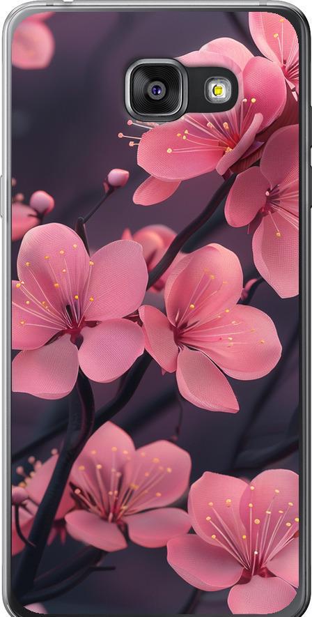 Чехол на Samsung Galaxy A7 (2016) A710F Пурпурная сакура (6075u-121-42517)