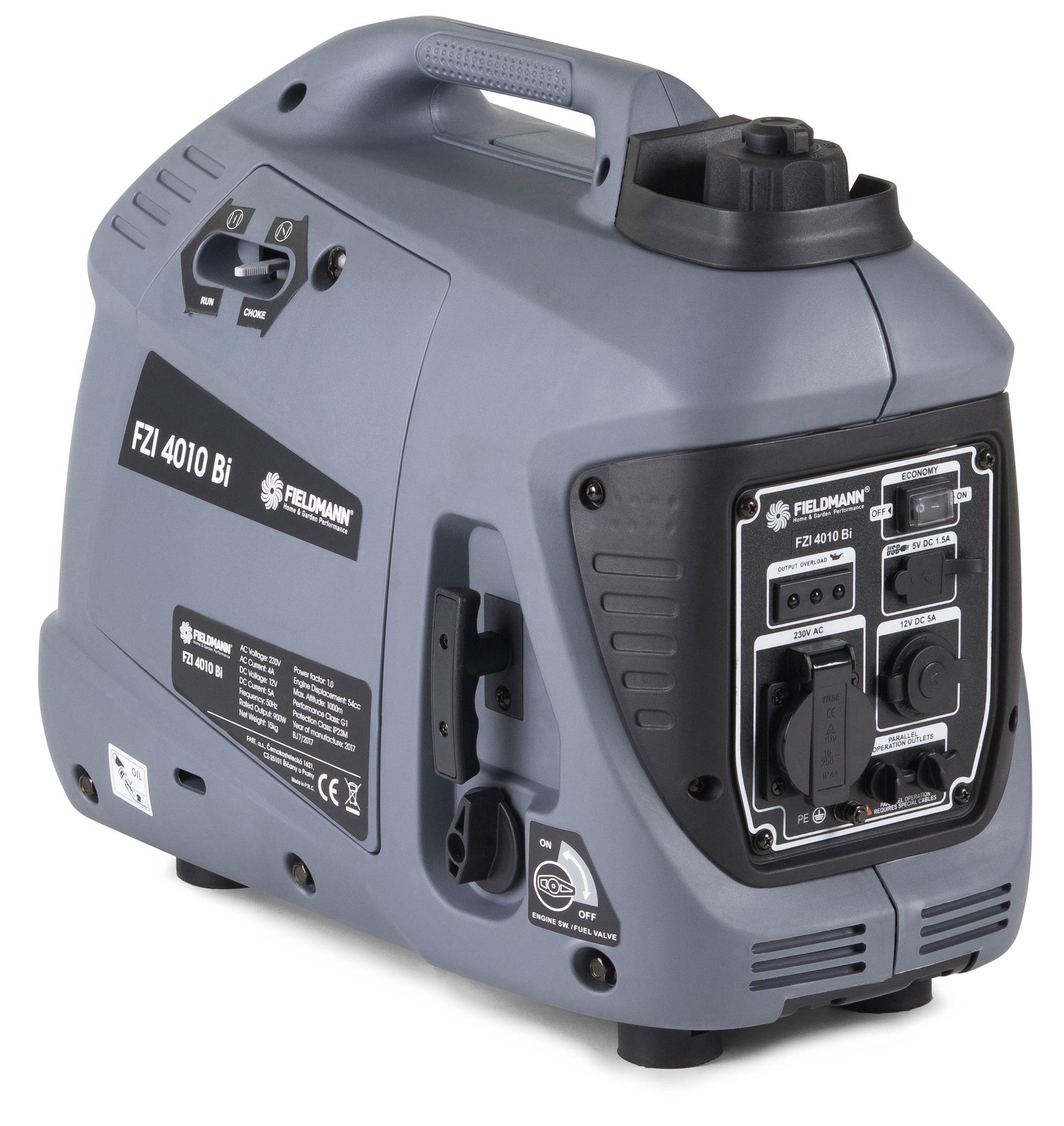 Генератор бензиновый инверторный Fieldmann FZI 4010-Bi 0,9-1 кВт 230 В медь Генератор бензиновый инверторный Fieldmann FZI 4010-Bi 0,9-1 кВт 230 В медь