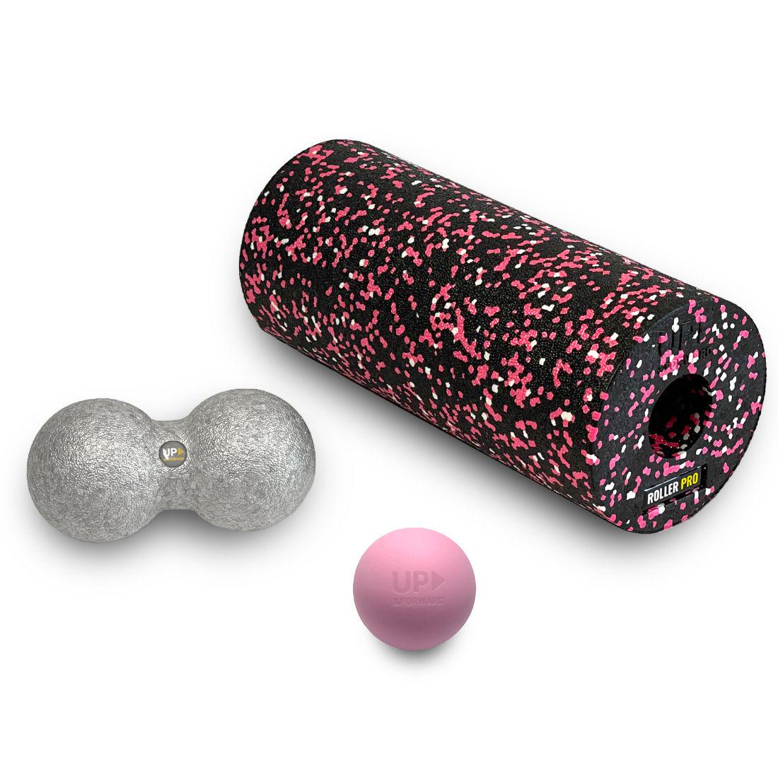Ролик массажный/мяч двойной/массажный мяч UP & FORWARD PRO Pink Ролик массажный/мяч двойной/массажный мяч UP & FORWARD PRO Pink
