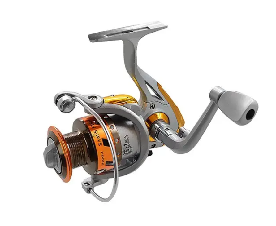 Котушка риболовна Sams Fish 3000 3+1bb алюмінієва шпуля Grey (SF24143-3) Котушка риболовна Sams Fish 3000 3+1bb алюмінієва шпуля Grey (SF24143-3)