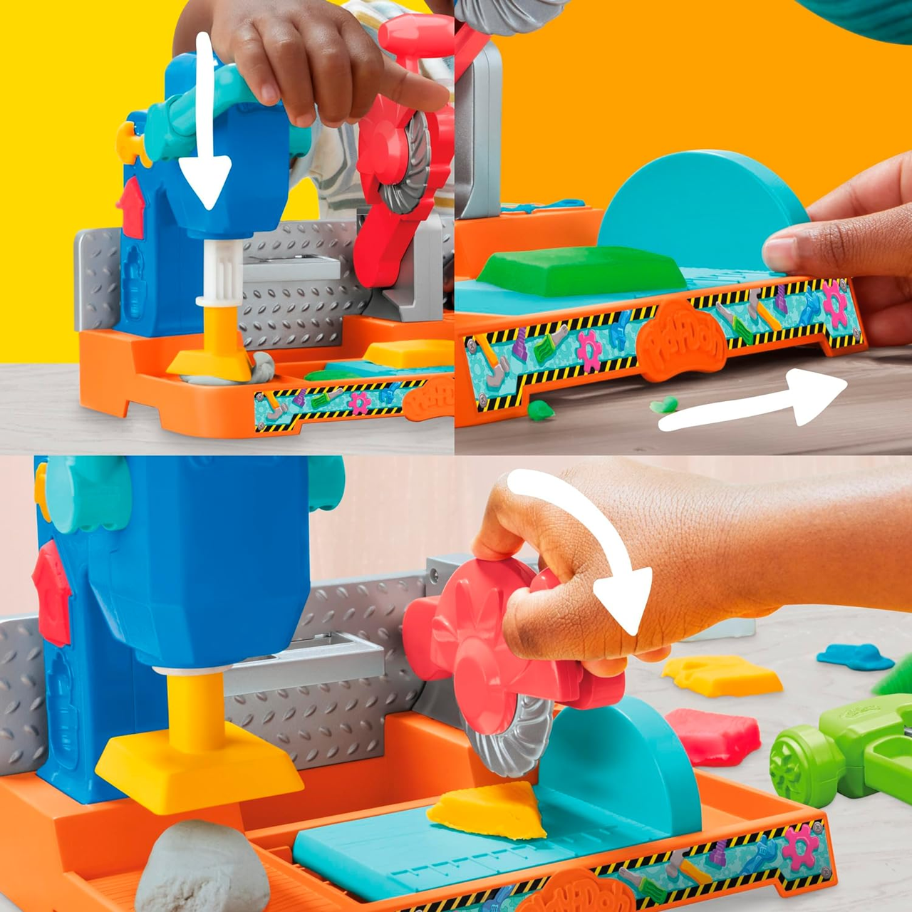 Набір для ліплення Play-Doh Hasbro верстат з інструментами для штампування та розпилювання (F9141) - фото 5