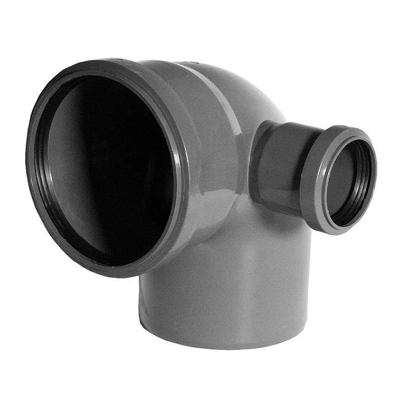 Колено сложное канализационное REIGER 110х50 мм 90° влево (TU-20044)