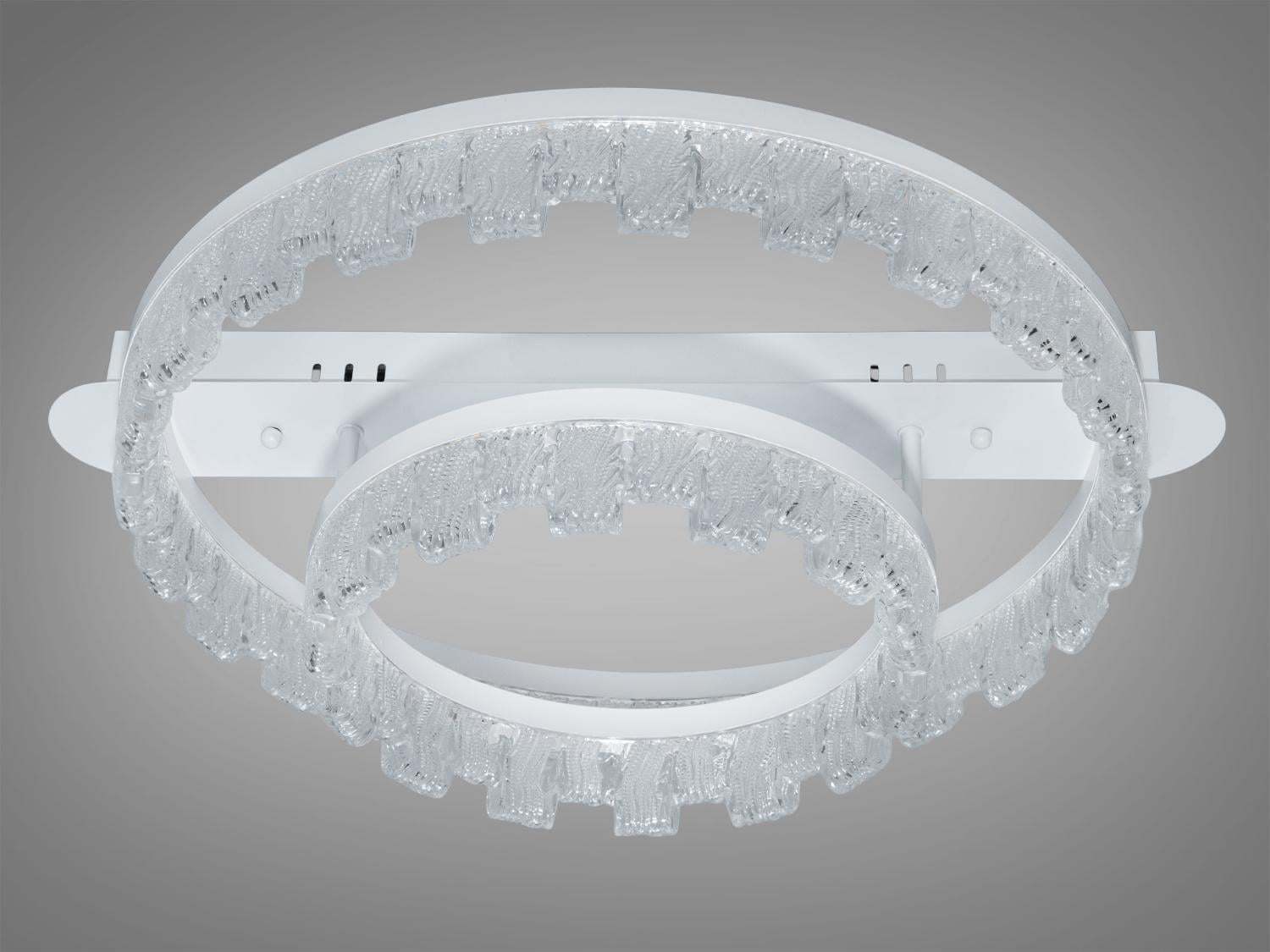 Люстра стельова LED два кільця Diasha 72 Вт Білий (MX78205/500+300WH)