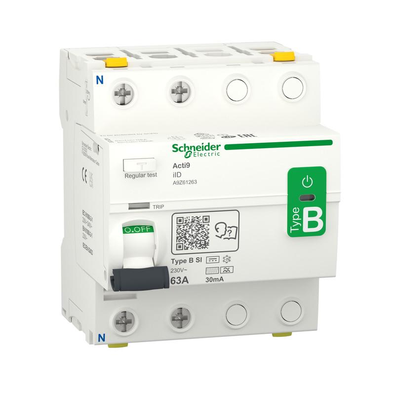 Устройство защитного отключения Schneider Electric Acti9 iID 2P 63А 30 мА Тип B-SI (A9Z61263)
