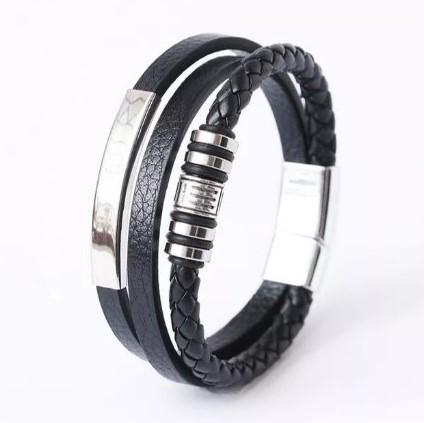 Браслет чоловічий Fashion Jewelry 21 см Чорний (13356852)