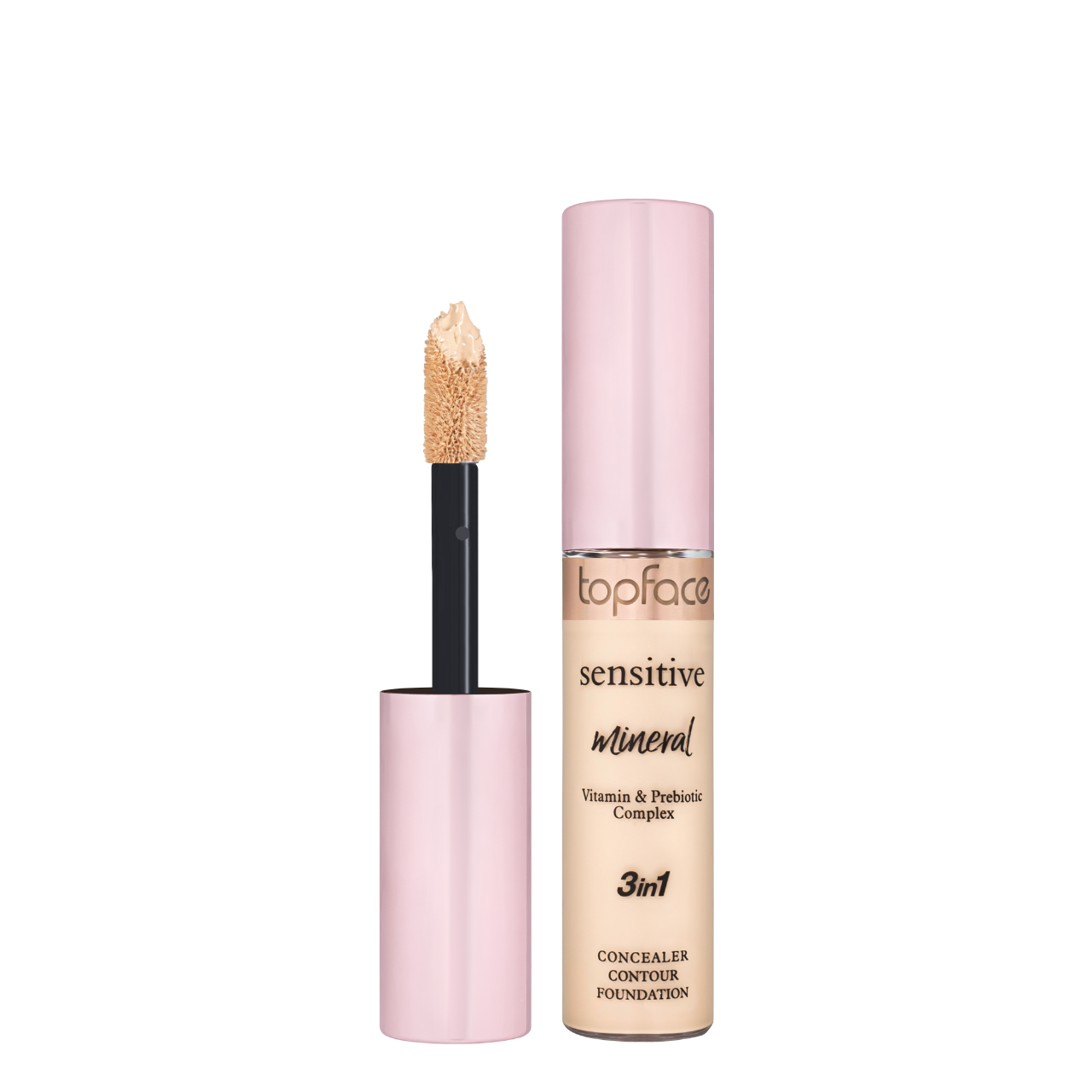 Консилер для лица TopFace Sensitive Mineral PT471 №01 3в1 Ivory Beige
