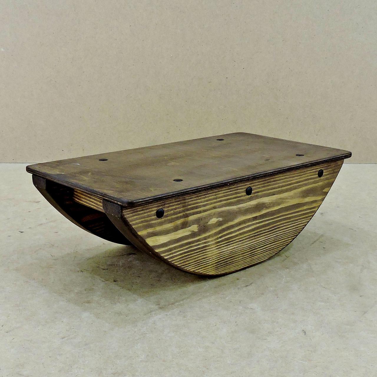 Балансировочная доска из дерева Канпур 45х25х15 см Капучино (БЛН-450109)