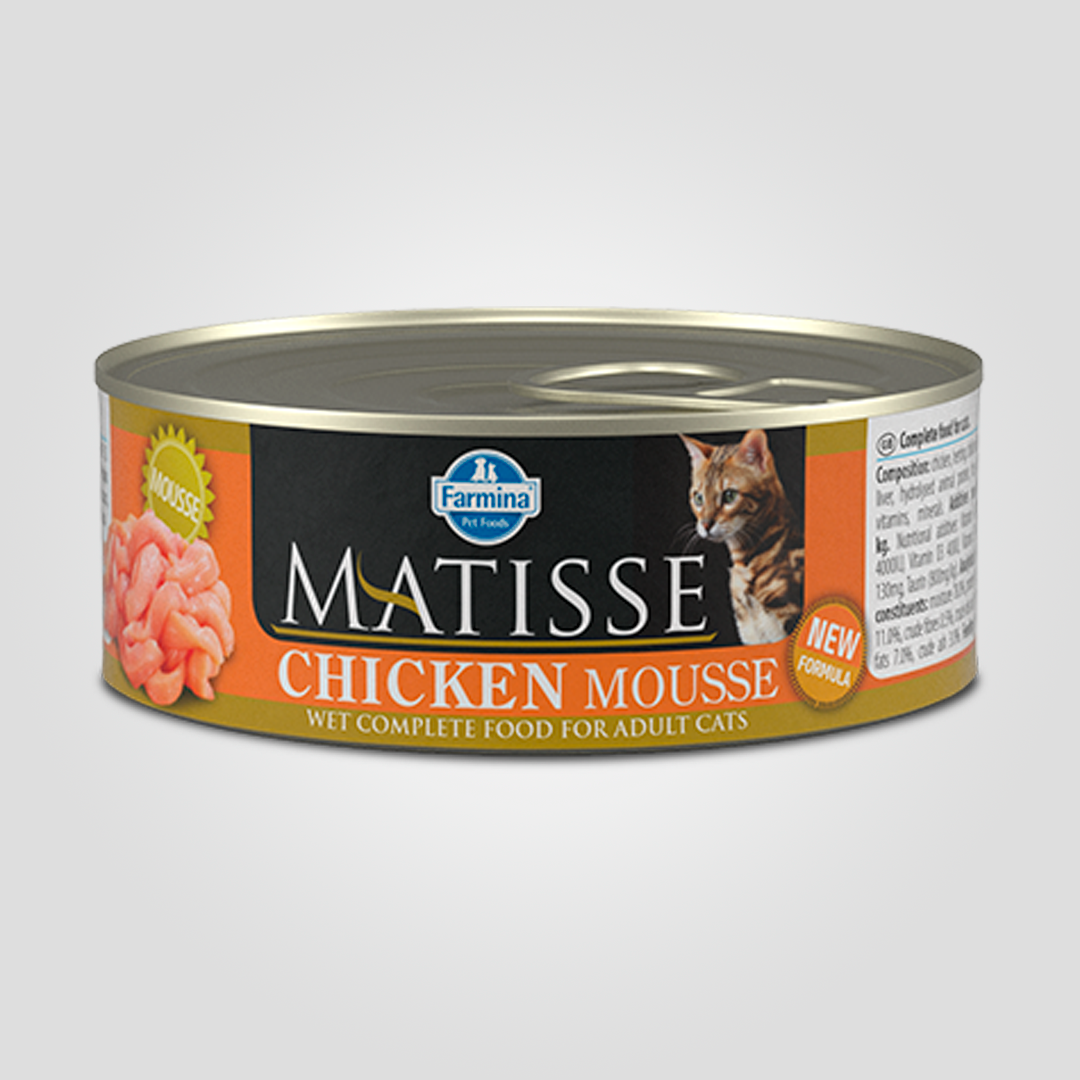 Корм влажный Farmina Matisse Cat Mousse для взрослых кошек с курицей 85 г (20504366)