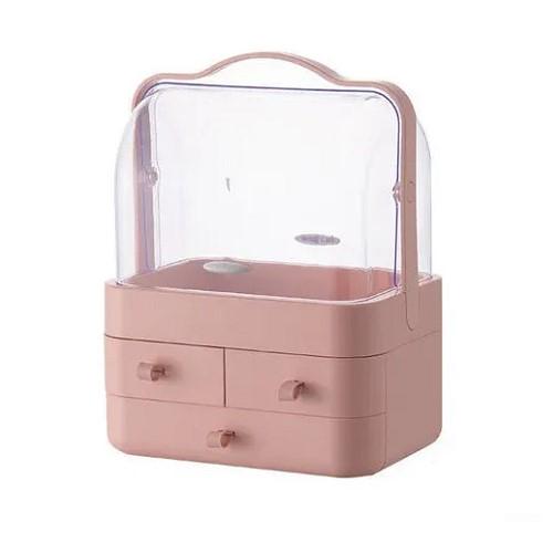 Органайзер для косметики YM206-2 Three Drawers на 4 секции Розовый