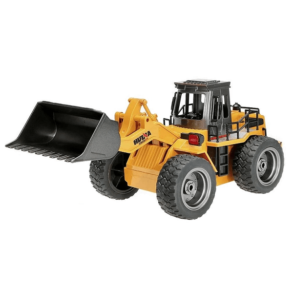 Бульдозер на радіокеруванні Huina Toys 1520 1:18 з рухомим ковшем Yellow (d241)