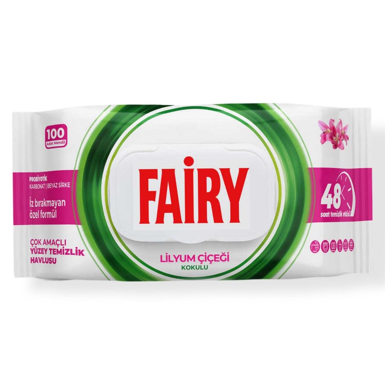 Влажные салфетки для уборки Fairy Lilyum Cicieg 100 шт.