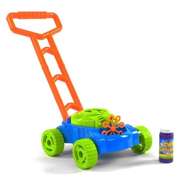 Каталка с мыльными пузырями TK Union Group Газонокосилка с баночкой мыльного раствора (058292)