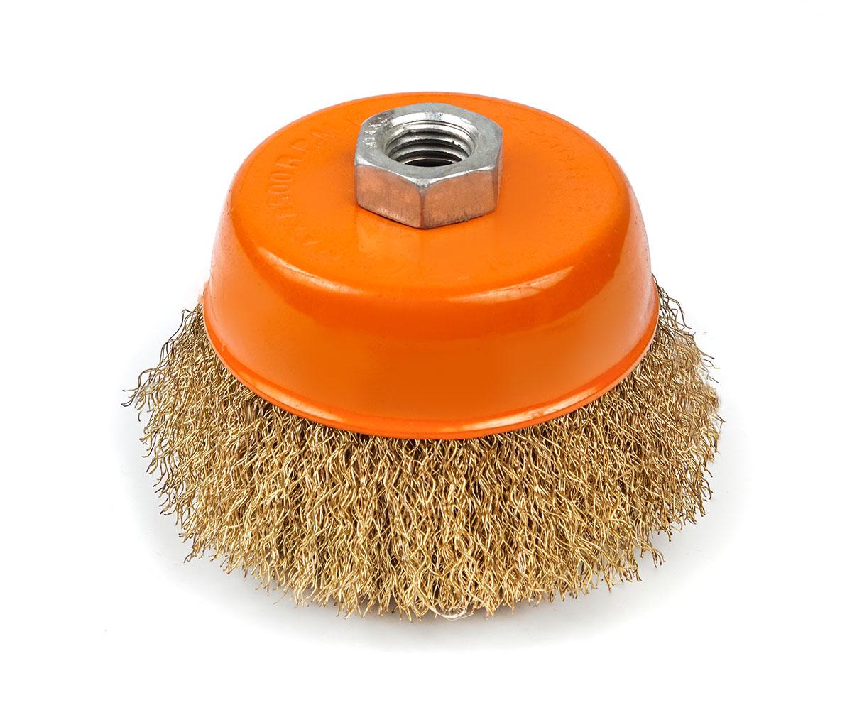 Щетка Polax чашечная по металлу для УШМ M14 150 мм (12367508)