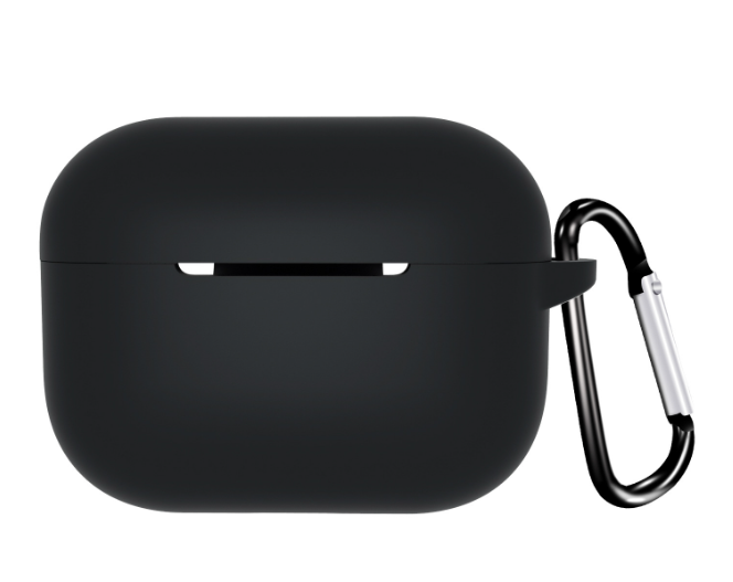 Чохол-накладка DK Silicone Candy Friendly з карабіном для Apple AirPods Pro 2 Black - фото 1