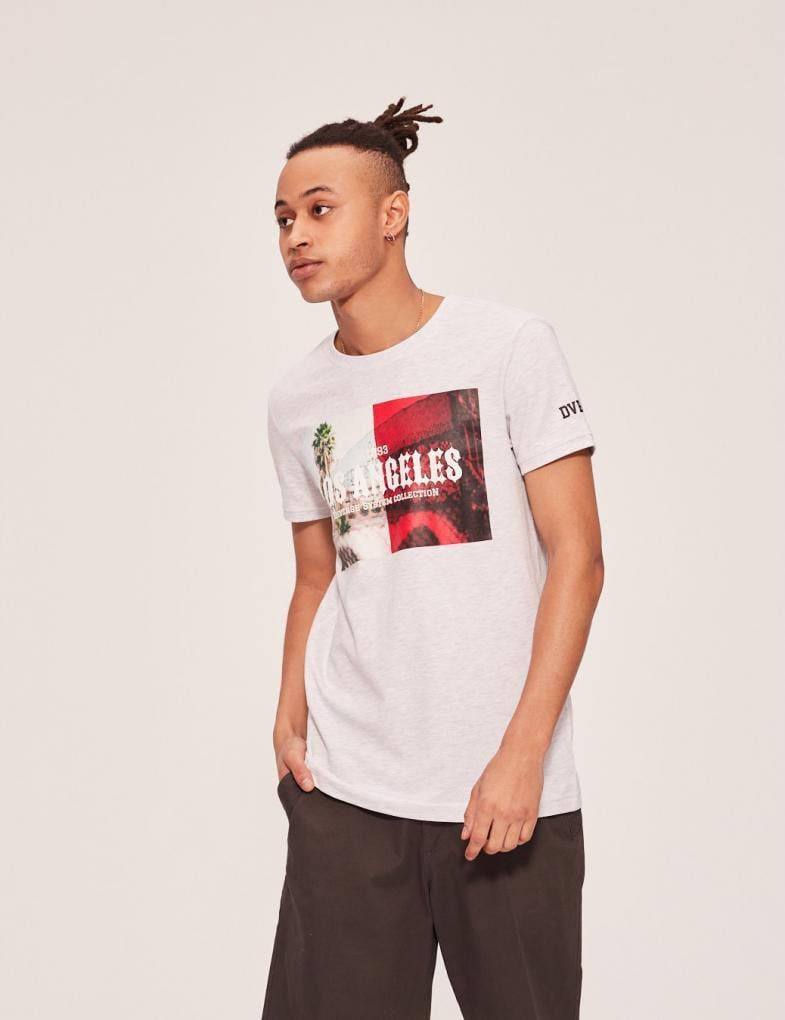 Футболка чоловіча Diverse JACKAL XVI C XL Білий меланж (5902598693204)