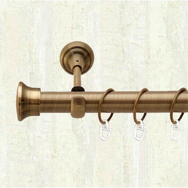 Карниз металевий Orvit Дуо однорядний 25 мм 200 см Антик (000-5970)