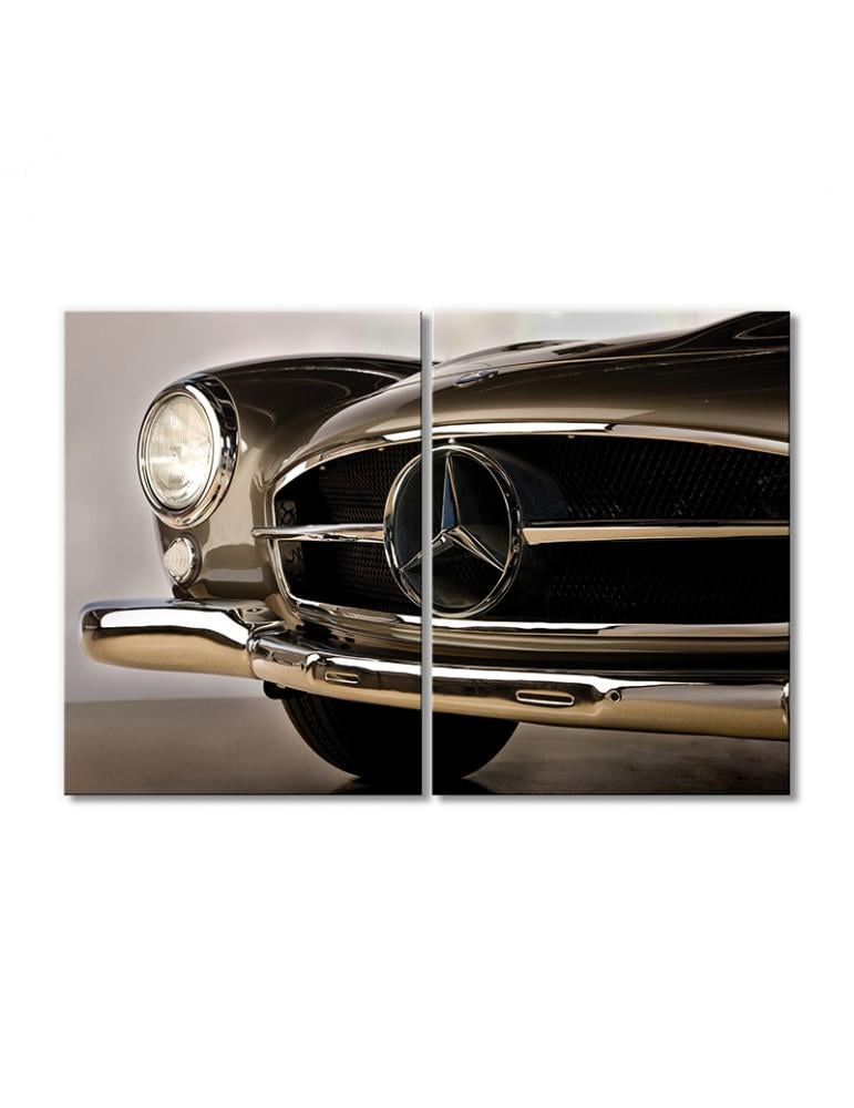 Картина модульная Старый мерседес 2 модуля 90x135 см