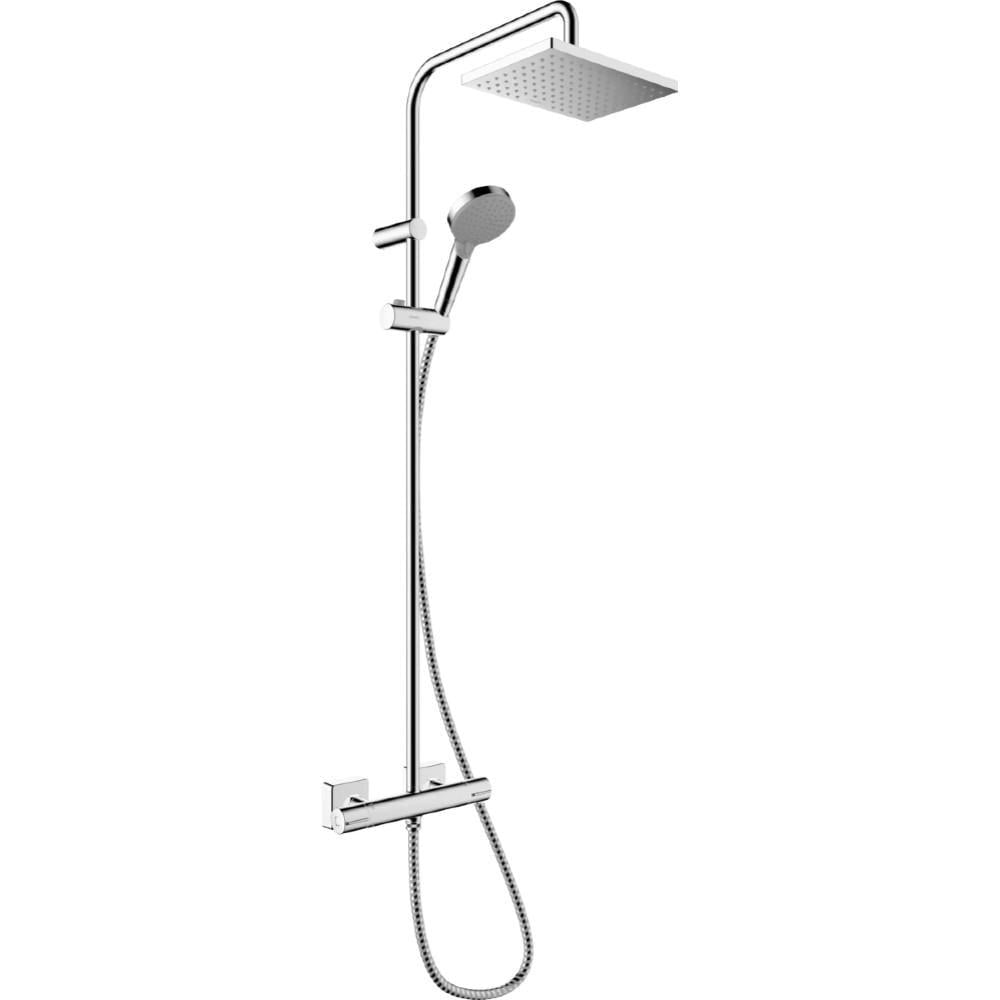 Душова система Hansgrohe Vernis Shape Showerpipe 230 1jet з термостатом метал Хром (37521150)