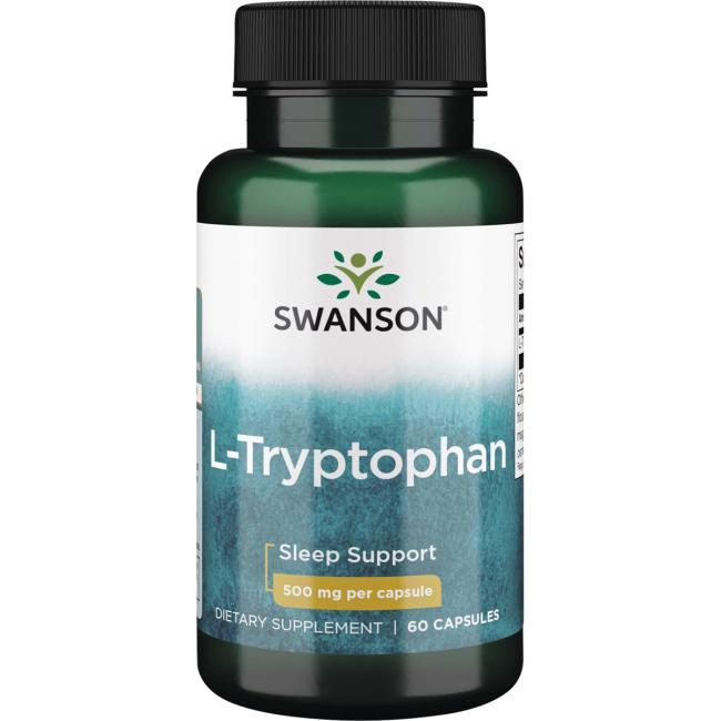 Аминокислота Swanson L-Tryptophan 500 мг 60 капс. (7219)