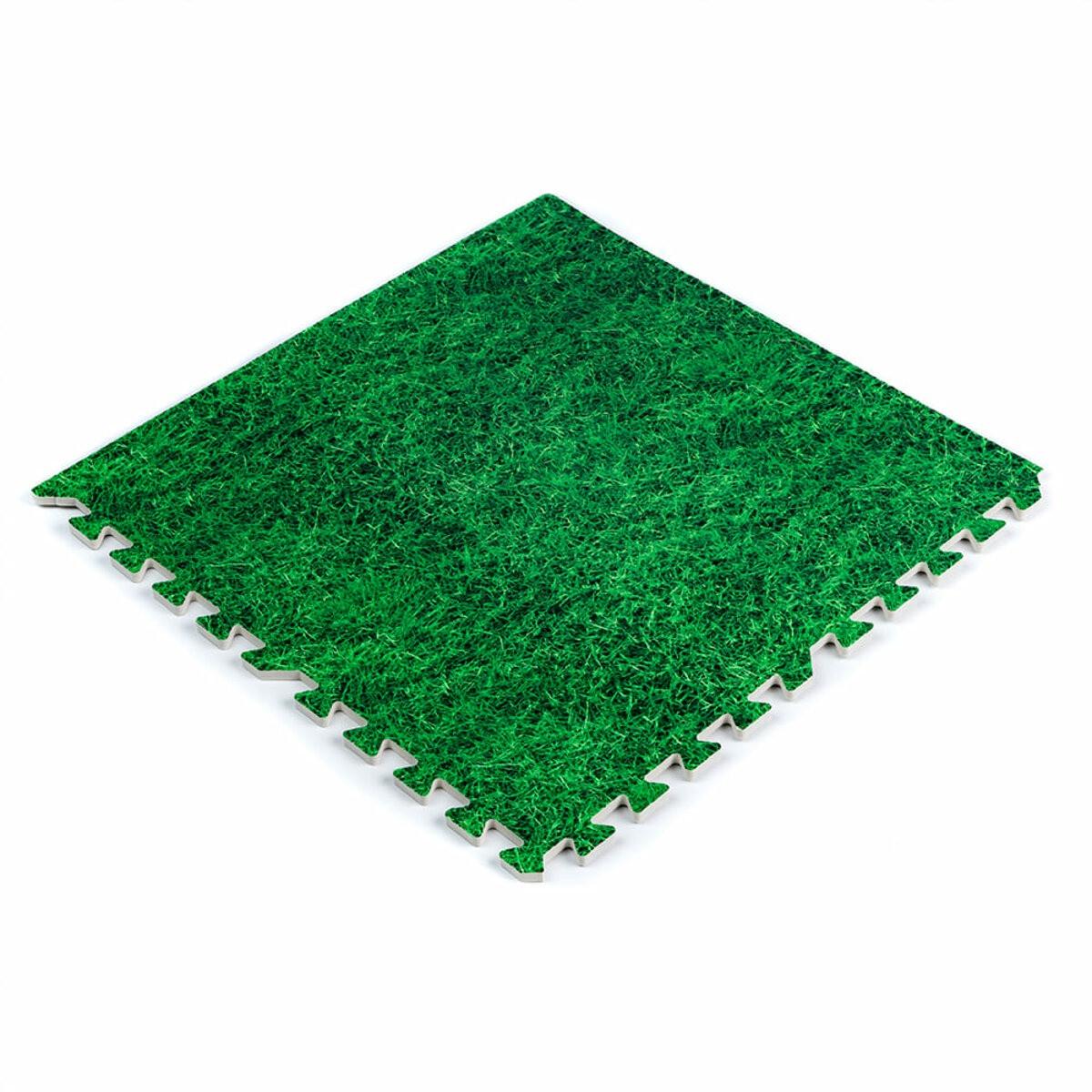 Напольный ковер-пазл Sticker Wall МР4 SW-00000153 600x600x10 мм Зеленая трава (iz17021)