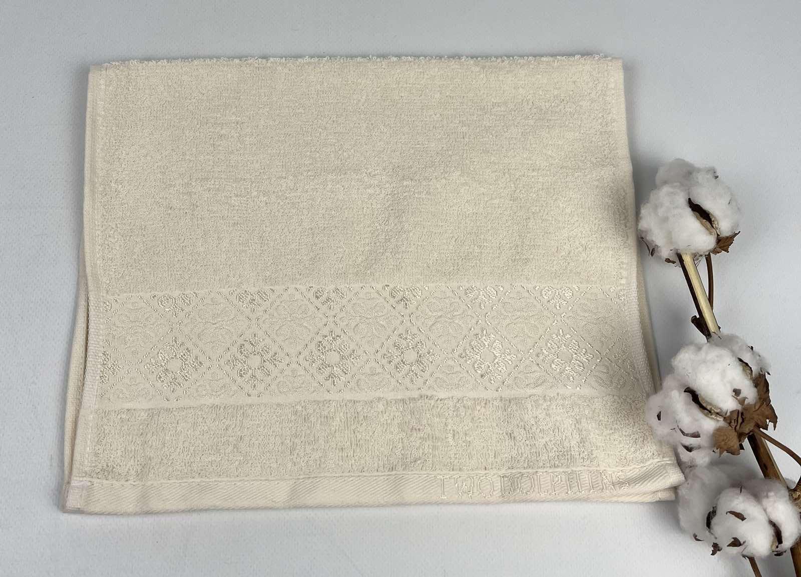 Полотенце Two Dolphins Classic Cotton Thema A106 30х50 см Молочный (CN31050)