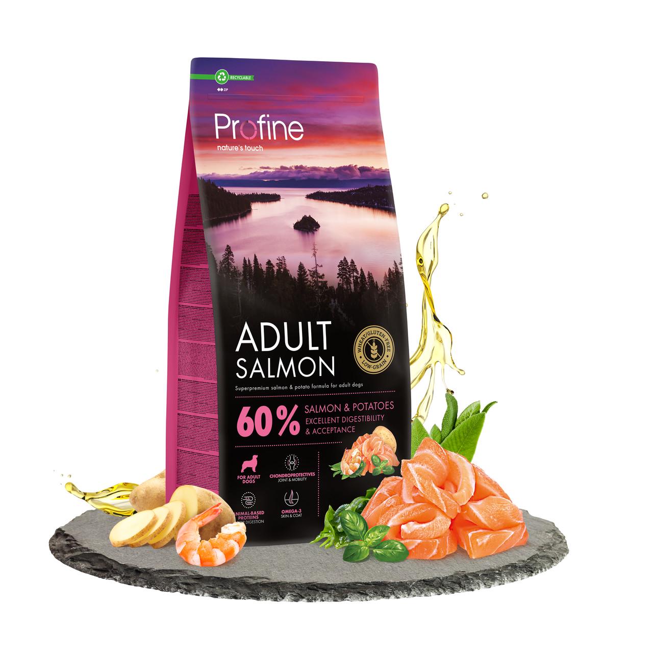 Сухий корм для дорослих собак всіх порід Profine Salmon 12 кг лосось - фото 2