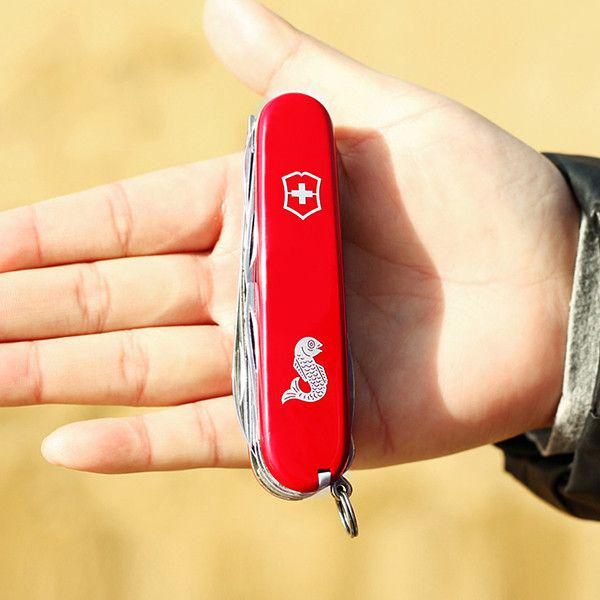 Комплект нож Victorinox Fisherman 1.4733.72/чехол с фонариком - фото 2