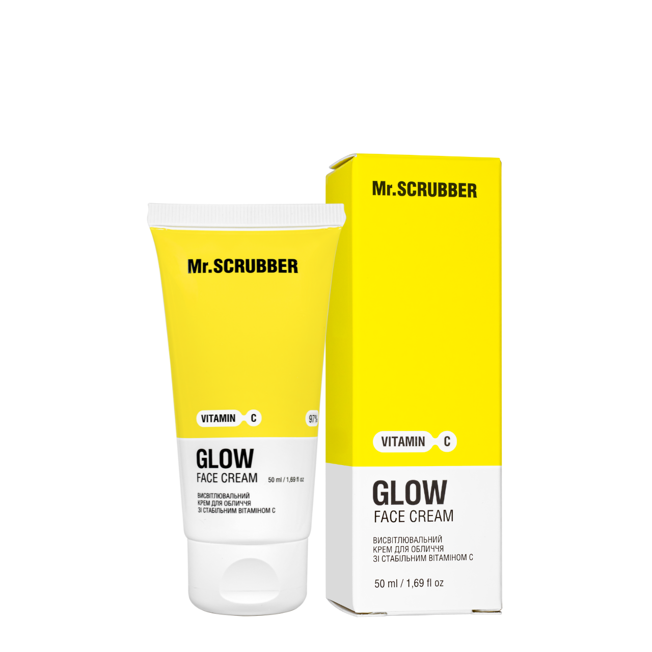 Крем для лица Mr.SCRUBBER Glow Face Cream с витамином С осветляющий 50 мл