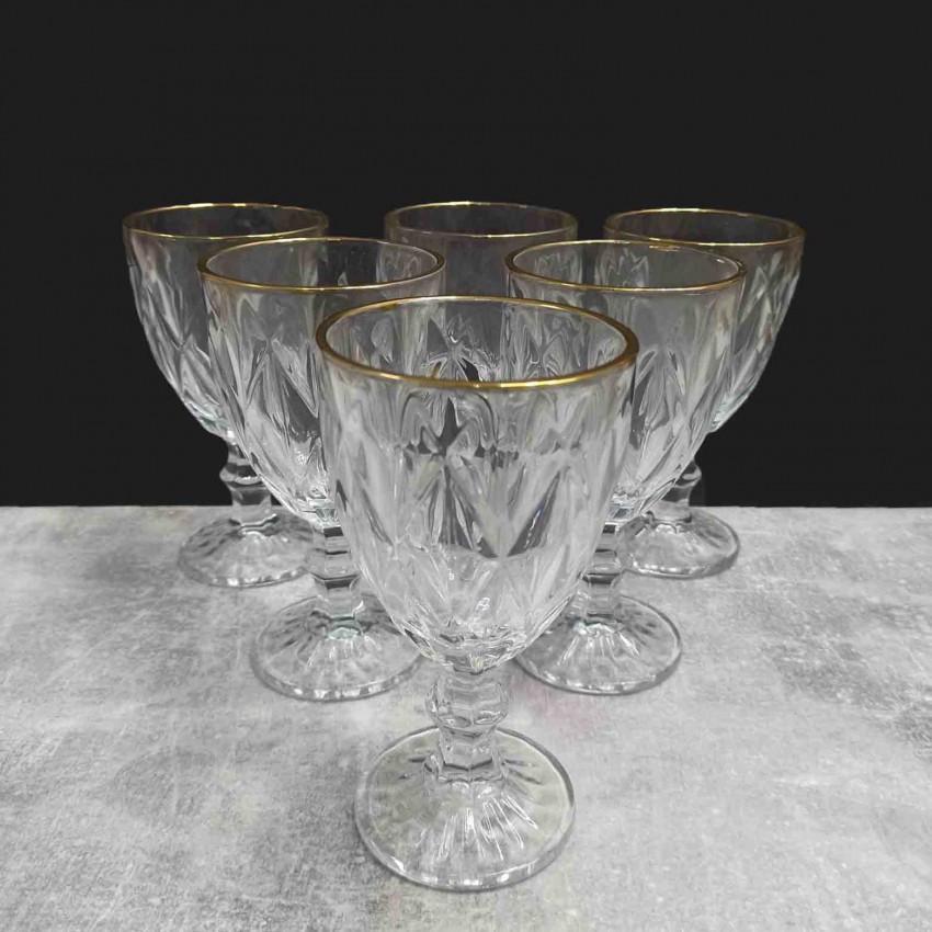 Набір келихів для вина OLens 01-050 325 мл 6 шт. Золотий смарагд (1569908696) - фото 6