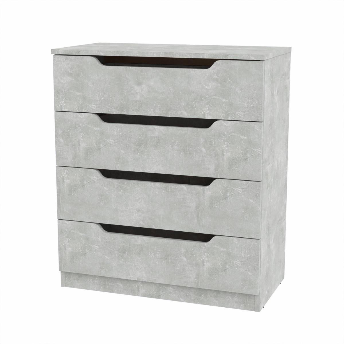 Комод Компаніт без ручок з 4 шухлядами Ательє світлий (26966271) - фото 1 Комод Компаніт без ручок з 4 шухлядами Ательє світлий (26966271) - фото 1