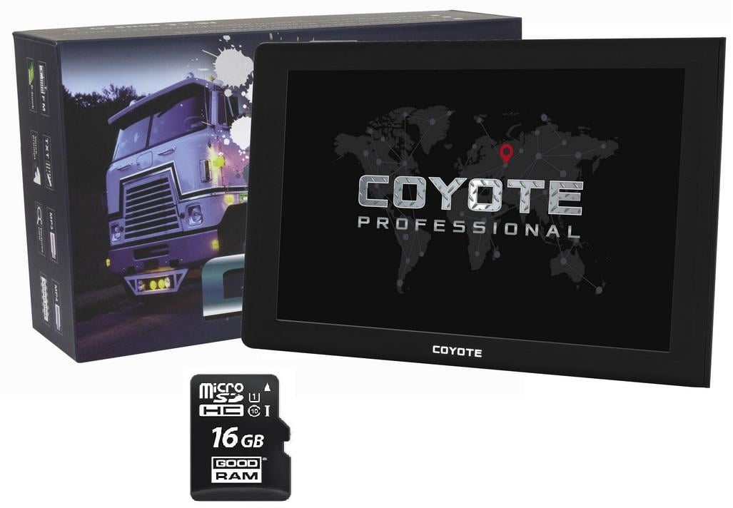 GPS навигатор с видеорегистратором Coyote 1090 Maximus PRO Ram 1 Gb ROM 16 Gb для грузовиков с MicroSD 16 Gb