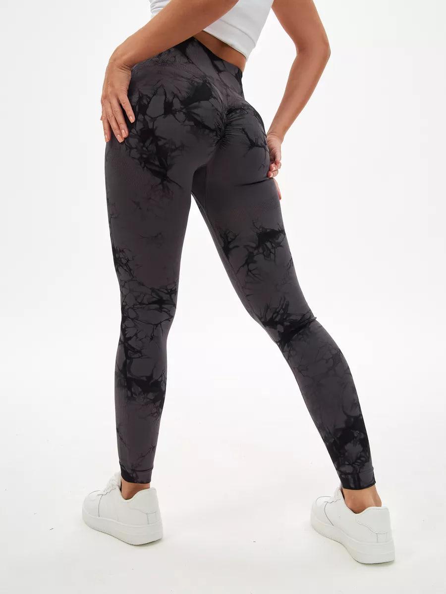 Лосини з ефектом Push Up Push Up мармурові з високою посадкою для тренувань в спортзалі та йоги S Сірий (70025S) - фото 10 Лосини з ефектом Push Up Push Up мармурові з високою посадкою для тренувань в спортзалі та йоги S Сірий (70025S) - фото 10