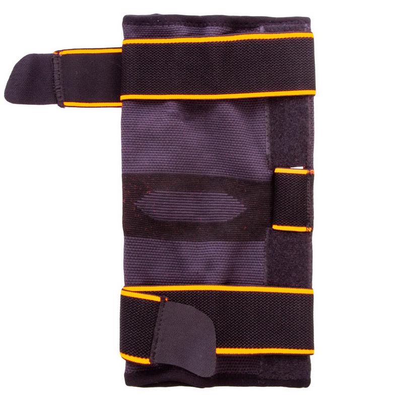 Наколінник-ортез шарнірний Zelart EXCEEDE 875CA L-XL 1 шт. Чорний/Помаранчевий (DR004401) - фото 4