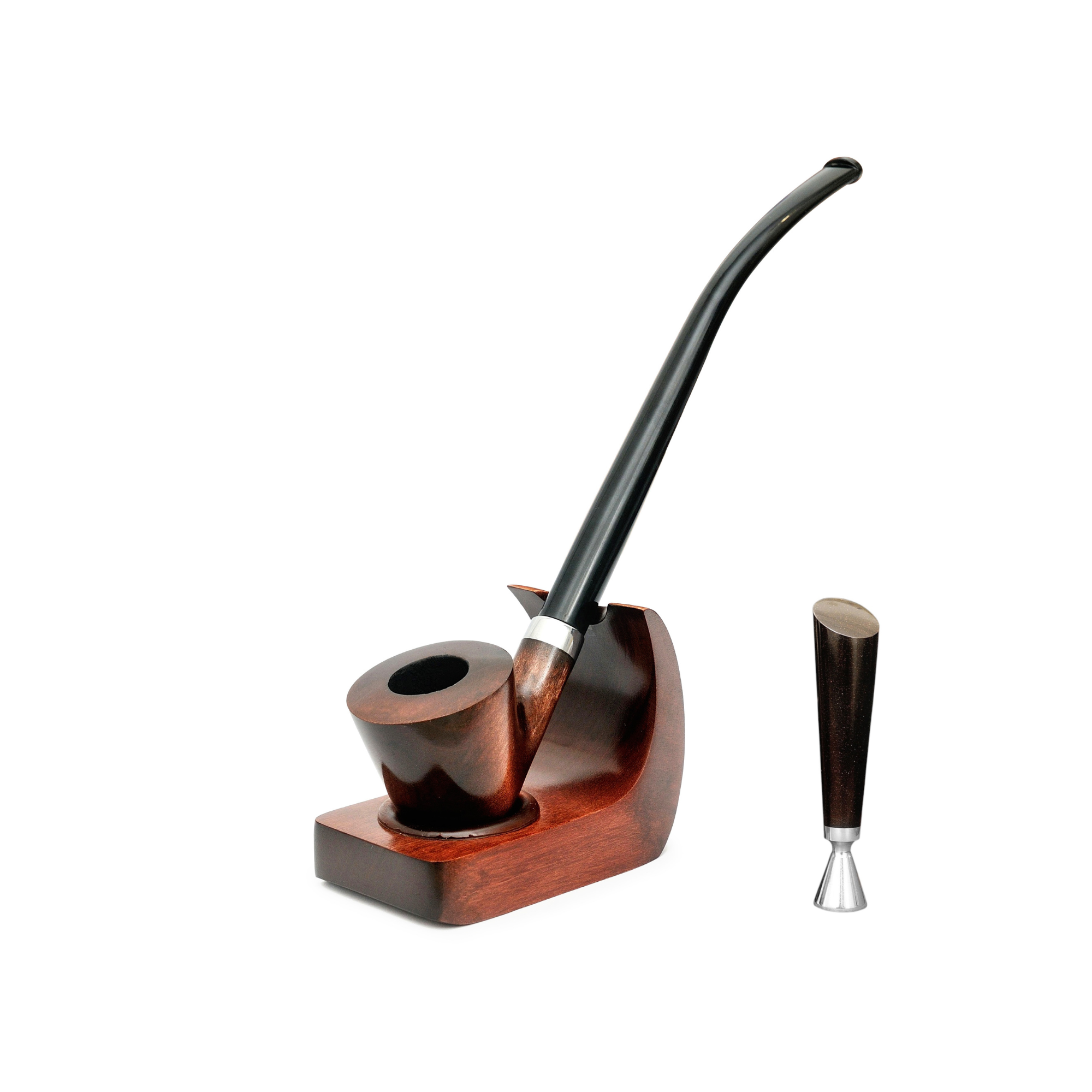 Трубка для курения Churchwarden KAF2 с подставкой/тампером 250 мм Груша