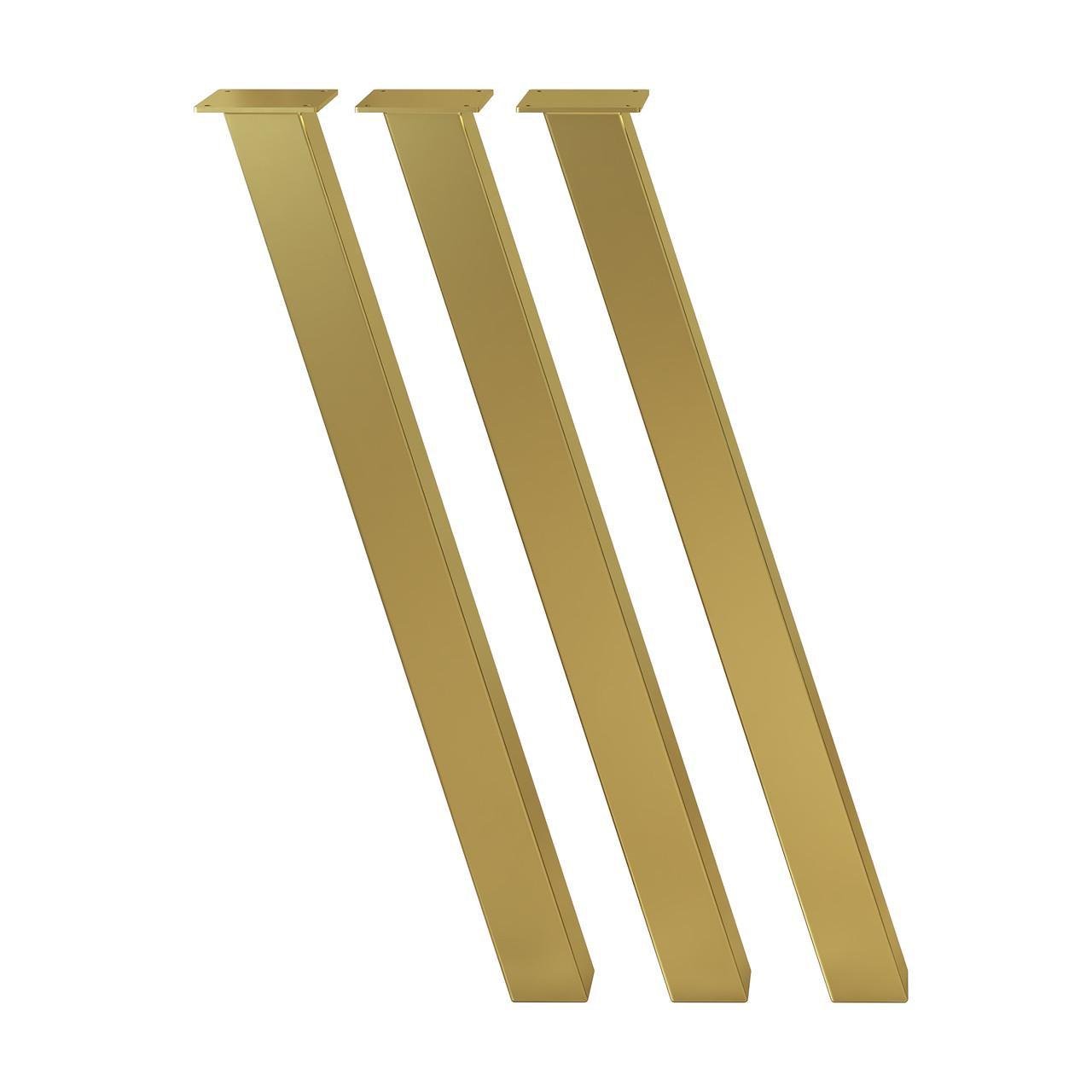 Комплект ножек для стола из металла Minimal 730 мм 3 шт. Золотой (1017) - фото 7
