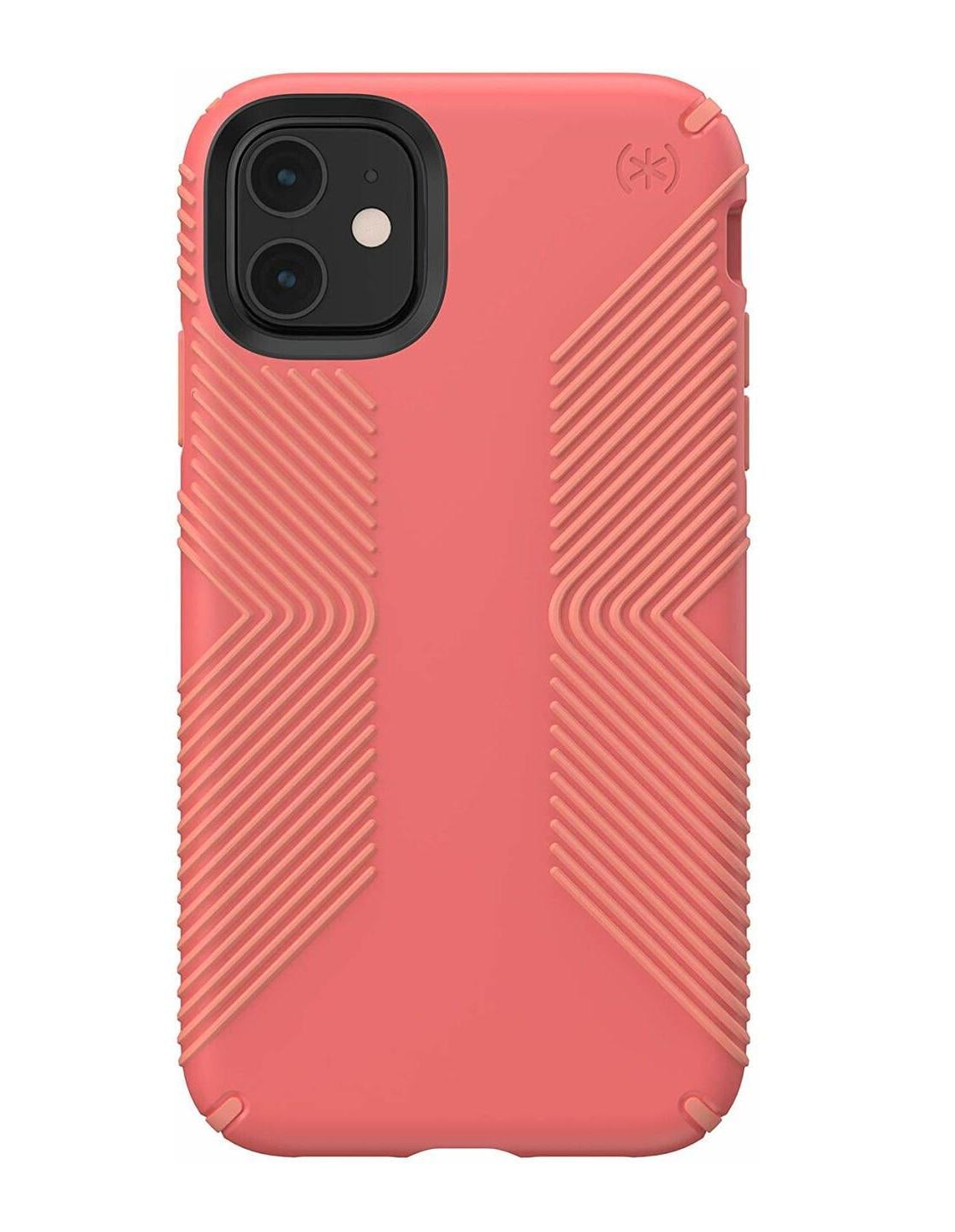 Чохол протиударний з антимікробним покриттям Speck Presidio Grip для Iphone 11 (6.1") Pink Papaya