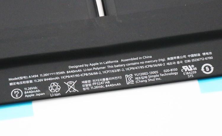 Аккумулятор для ноутбука A1708 2016-2017 A1713 - фото 3