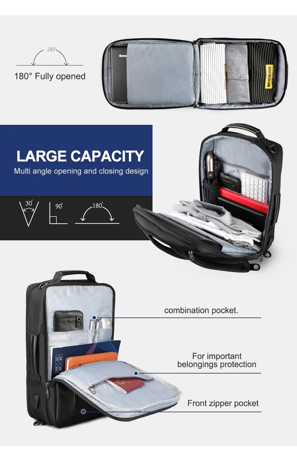 Рюкзак городской Tigernu T-B3639 3в1 для ноутбука - фото 6