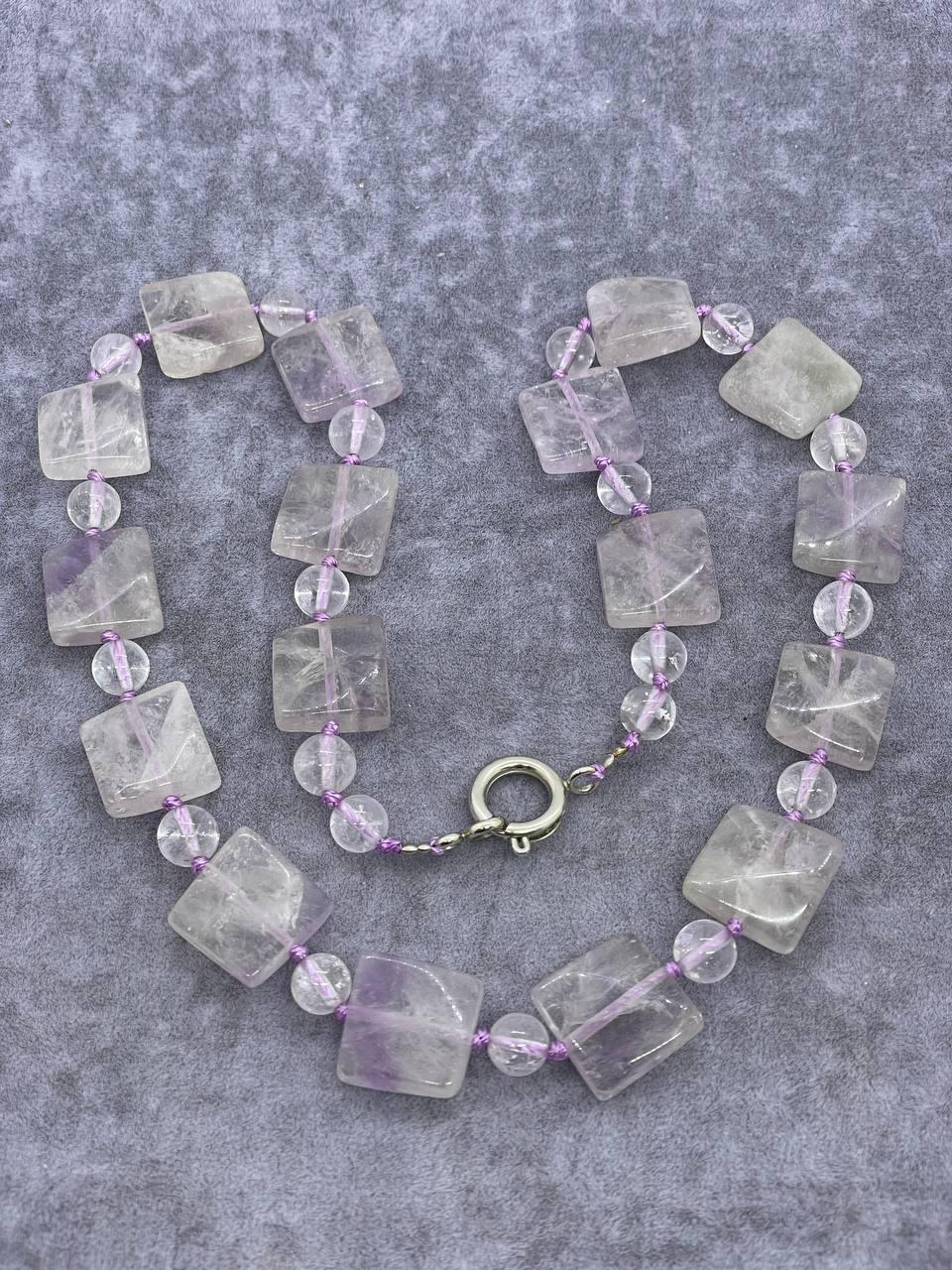 Бусы аметист 50 см Фиолетовый (9792)