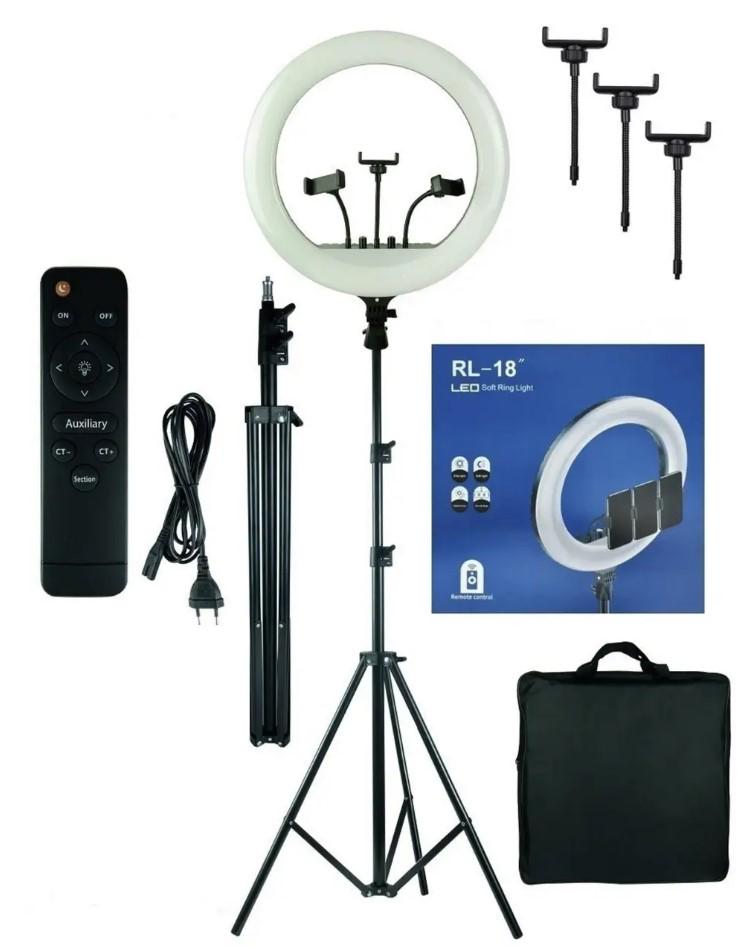 Лампа LED 18D с пультом кольцевая 45 см (RL-18 ) - фото 6