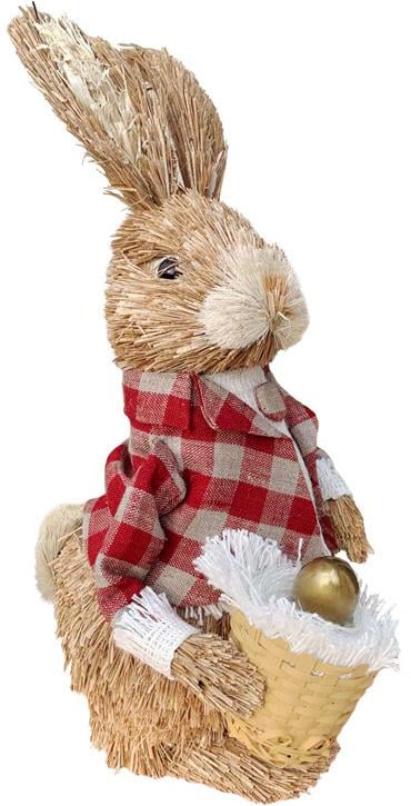 Фигура декоративная Кролик с корзинкой 16х14х40 см пенопласт (BD-NY27-941)