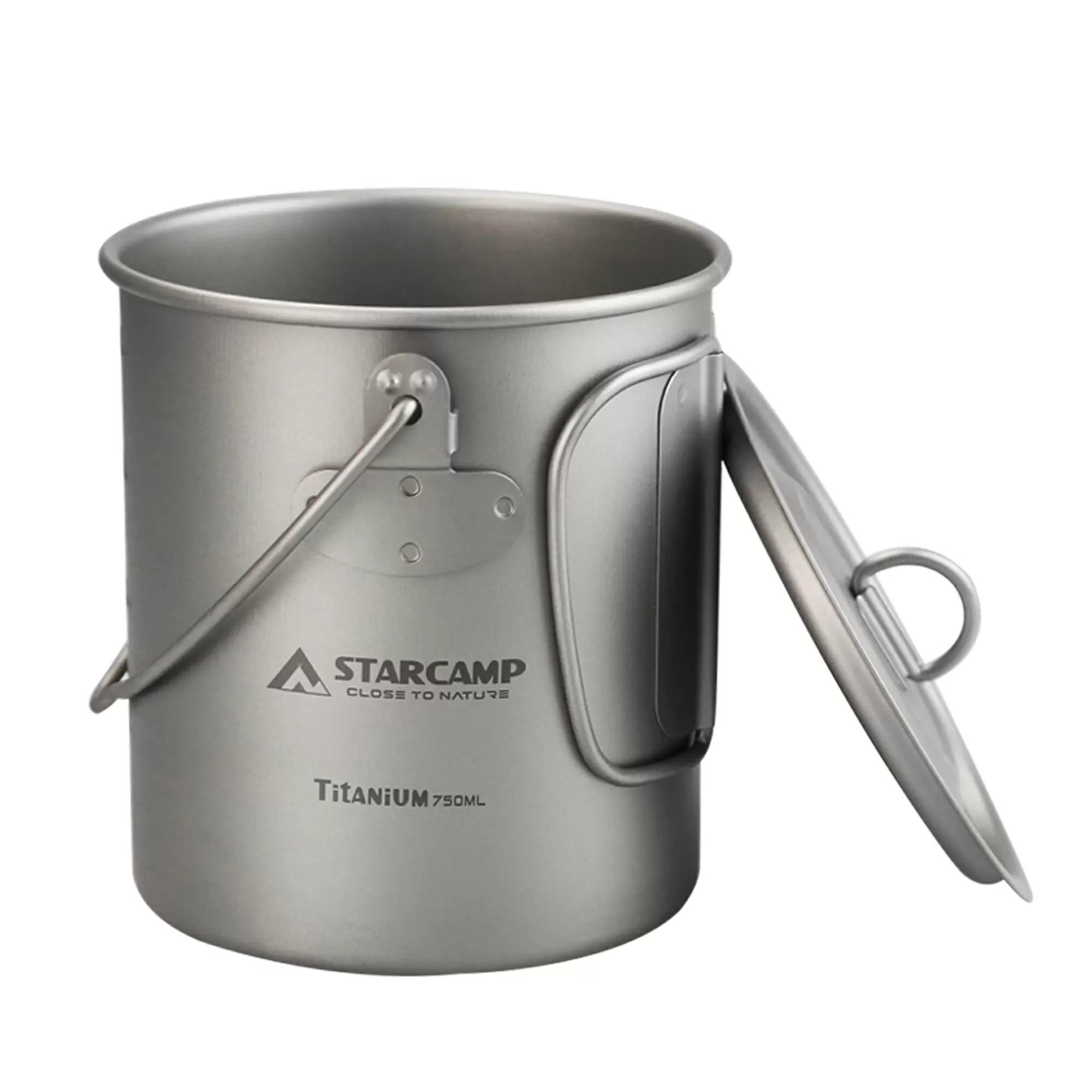 Чашка туристическая титановая Starcamp HX-TK10 750 мл Titanium (SC142)