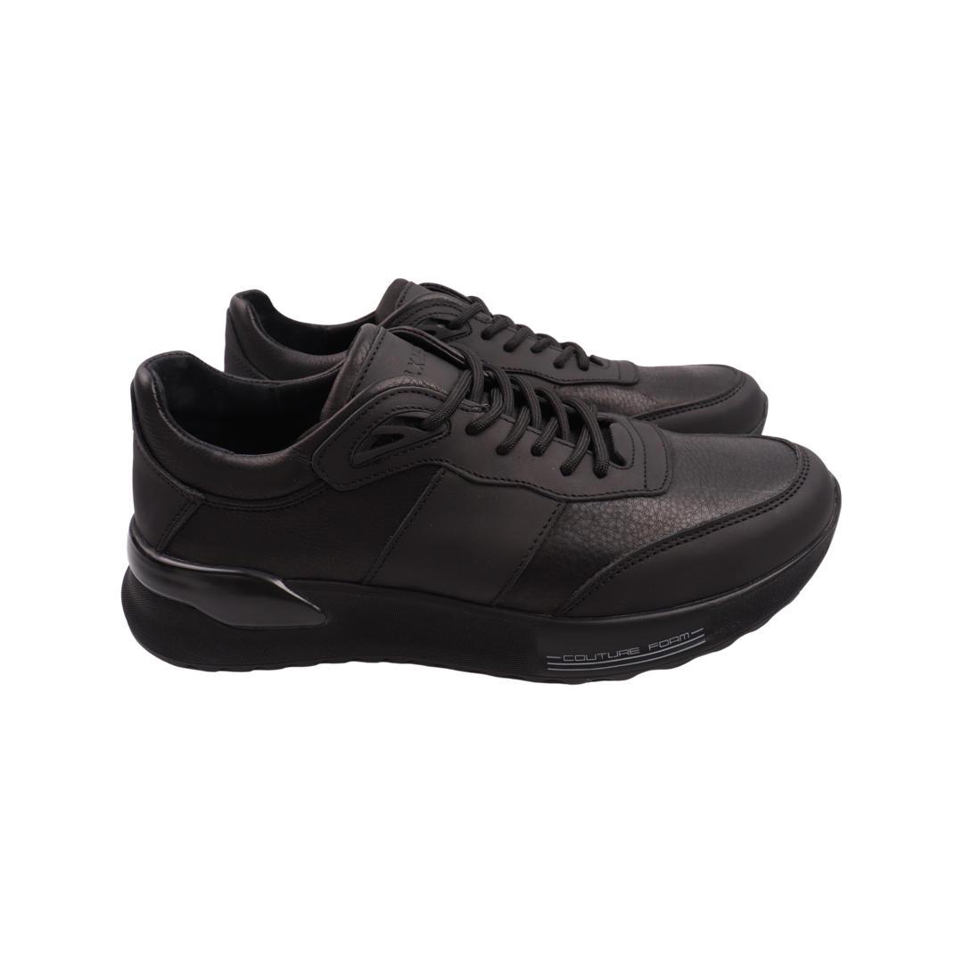 Кроссовки мужские Konors из кожи р. 43 Черный (641-22DTS)