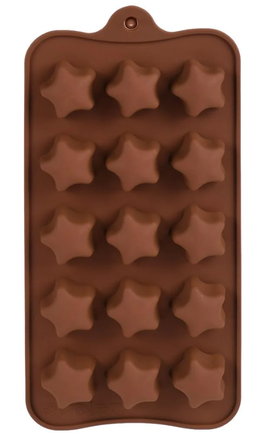 Форма силікон для цукерок Stars 15 шт. 20,5х10,3 см (R34959)